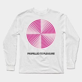 Propelled To Pleasure! - Pink Propeller Long Sleeve T-Shirt